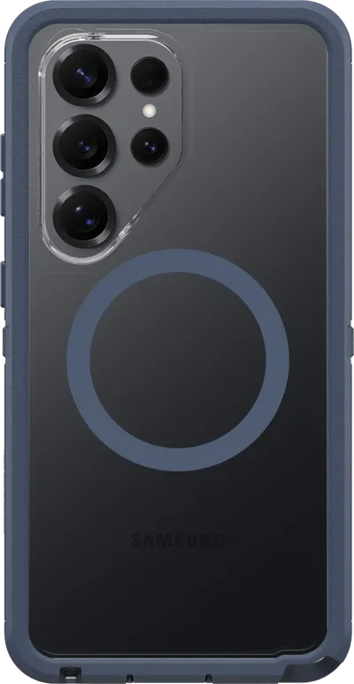 Otterbox Defender Samsung Galaxy S26 Ultra Backcover mit Magnet Transparent mit blauem Rand