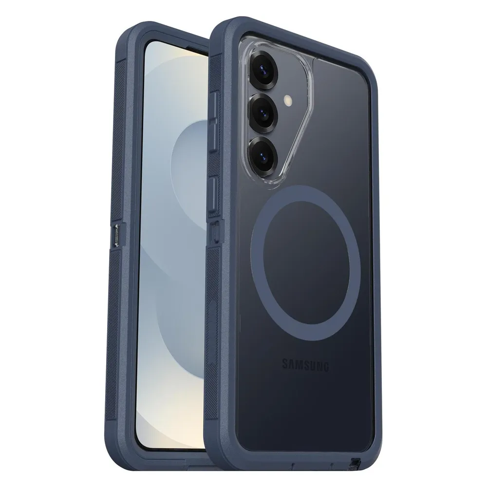 Otterbox Defender Samsung Galaxy S26 Backcover mit Magnet Transparent mit blauem Rand
