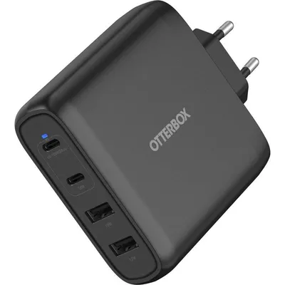 Ladegerät OtterBox 78-81343 100W GaN 2xUSB-C 2xUSB-A Schwarz