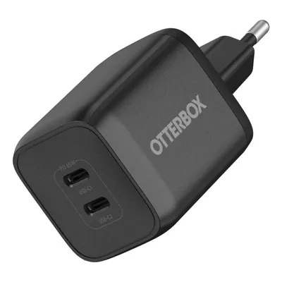Ladegerat OtterBox Standard 65W USB-C Doppelport GaN Euro Schwarz