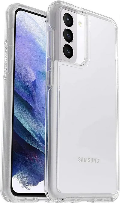 Otterbox Smartphone-Hülle OtterBox Symmetry Case für Samsung Galaxy S21 LTE 5G 6,2" Transparent 15,75 cm (6,2 Zoll)