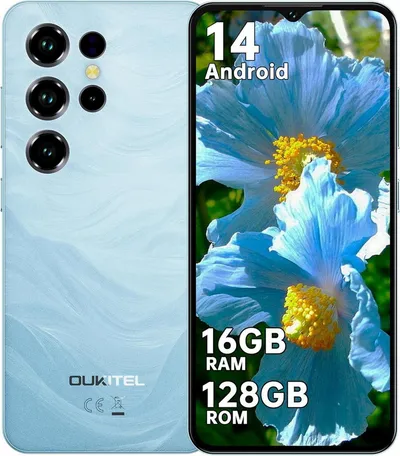 OUKITEL C2 Handy Ohne Vertrag Android 14 Smartphone (16,56 cm/6.52 Zoll, 128 GB Speicherplatz, 13 MP Kamera, 5000mAh, 16GB RAM 128GB ROM, 6,52'' Display, GPS, 4G Dual SIM)