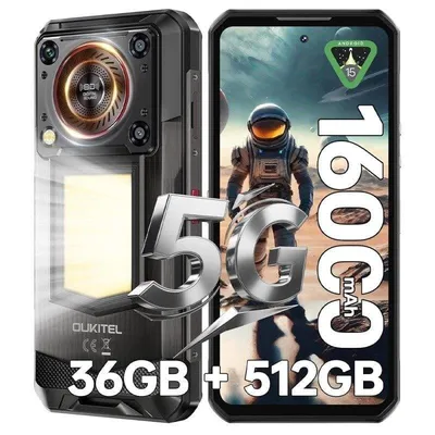 Oukitel WP56 5G 12GB 6,8" Schwarz 512GB 16.000 mAh Akku