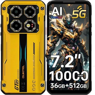 Oukitel WP60 5G 12GB 512GB 7,2" Orange Extrem robust