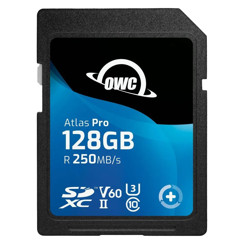 OWC Atlas Pro SDXC V60 UHS-II Memory Card 128GB (SDV60P0128)