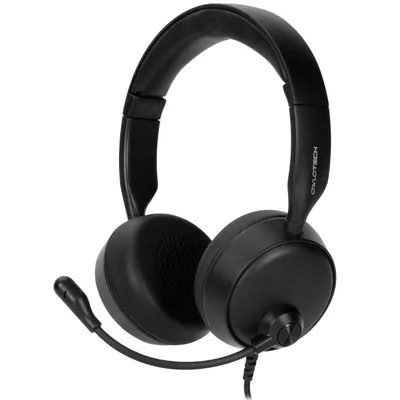 Owlotech DeskBuds Max Kopfhörer (Kopfbügel mit Mikrofon, Schwarz)