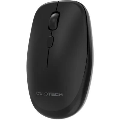 Ratón Owlotech M200 Wireless Slim Triple Conectividad 6000 DPI Negro Recargable USB-C Silencioso