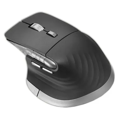 Owlotech MS900 Kabellose Maus mit Seitenrad, 4800 dpi, Schwarz