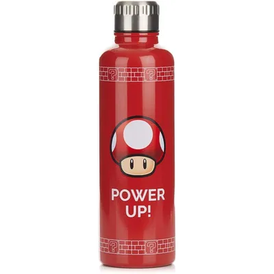 Paladone Metallflasche Nintendo Super Mario Power Up