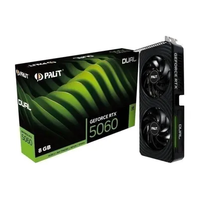 Grafikkarte Palit GeForce RTX 5060 Dual 8GB GDDR7 Reflex 2 RTX AI DLSS4