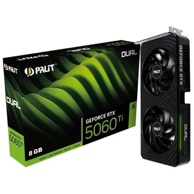 Grafikkarte Palit GeForce RTX 5060 Ti Dual 8GB GDDR7 Reflex 2 RTX AI DLSS4