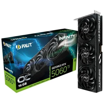 Grafikkarte Palit GeForce RTX 5060 Ti Infinity 3 OC 16GB GDDR7 Reflex 2 RTX AI DLSS4