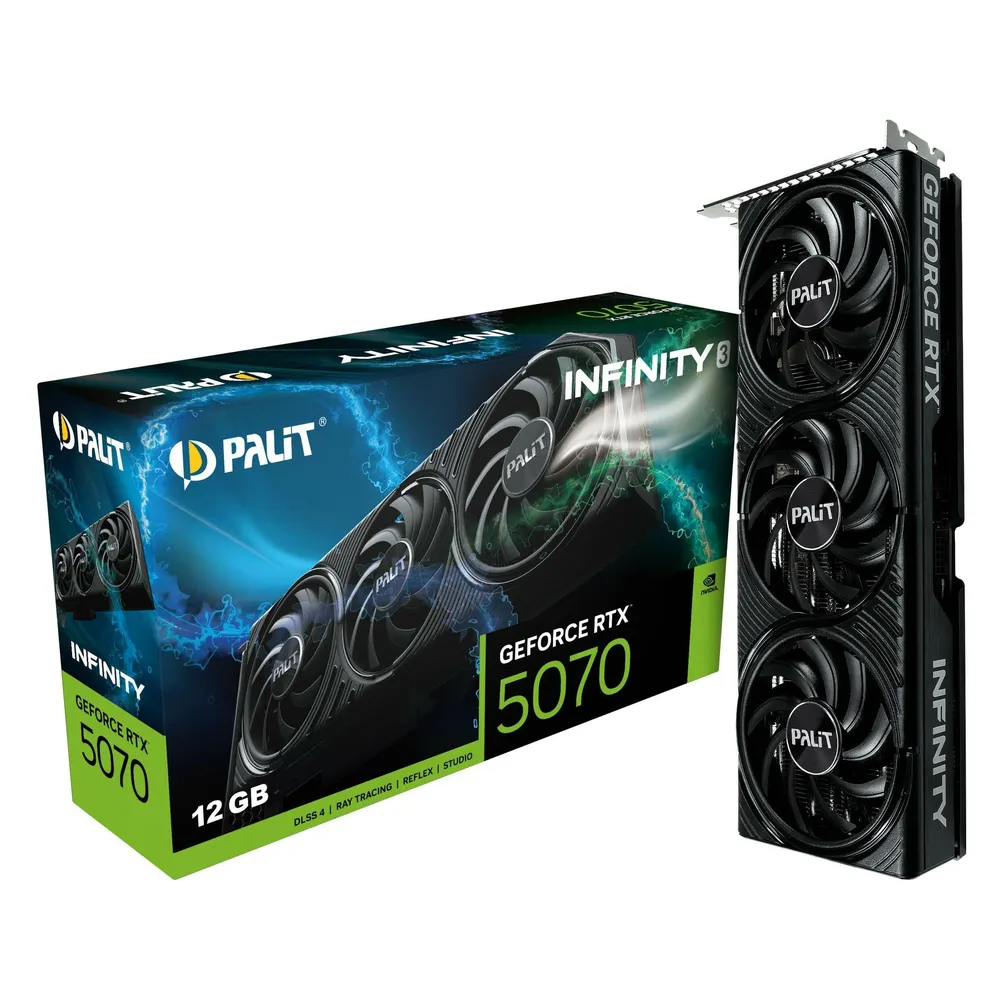 Grafikkarte Palit GeForce RTX 5070 Infinity 3 12GB GDDR7 Reflex 2 RTX AI DLSS4