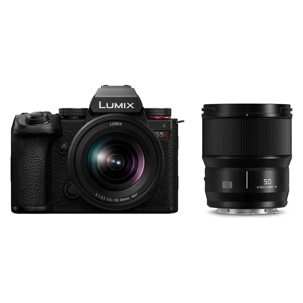 Kamera Mirrorless Panasonic Lumix S5II 24.2MP 12000x8000mm Sensor Full-Frame WiFi Bluetooth + S 20-60mm F3.5-5.6 + 50mm F1.8