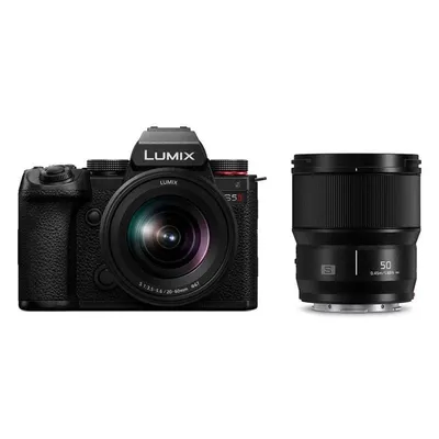 Kamera Mirrorless Panasonic Lumix S5II 24.2MP 12000x8000mm Sensor Full-Frame WiFi Bluetooth + S 20-60mm F3.5-5.6 + 50mm F1.8