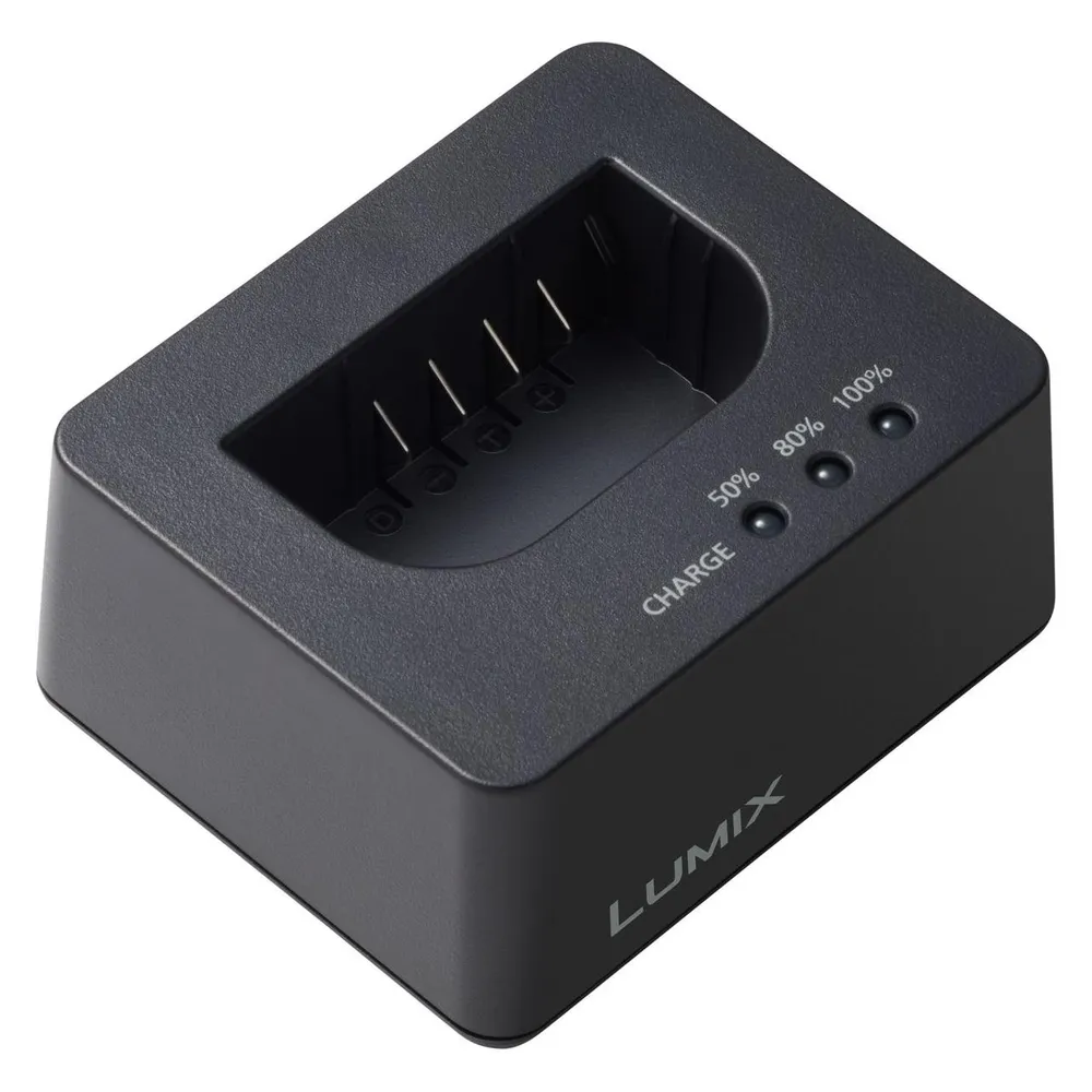Batterieladegerät Panasonic DMW-BTC15EB kompatibel mit DMW-BLF19 DMW-BLK22 Schwarz