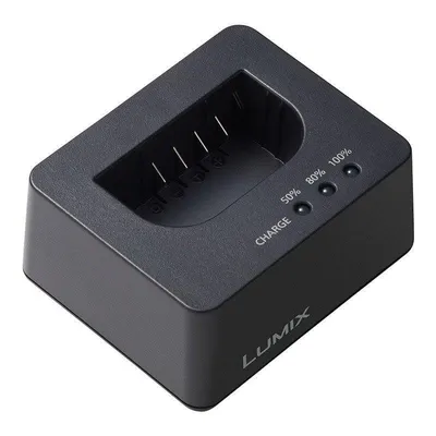 Batterieladegerät Panasonic DMW-BTC15EB kompatibel mit DMW-BLF19 DMW-BLK22 Schwarz