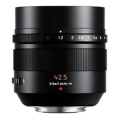 Objektiv Panasonic H-NS043E 42.5 mm F1.2 OIS Micro Four Thirds Schwarz Gegenlichtblende