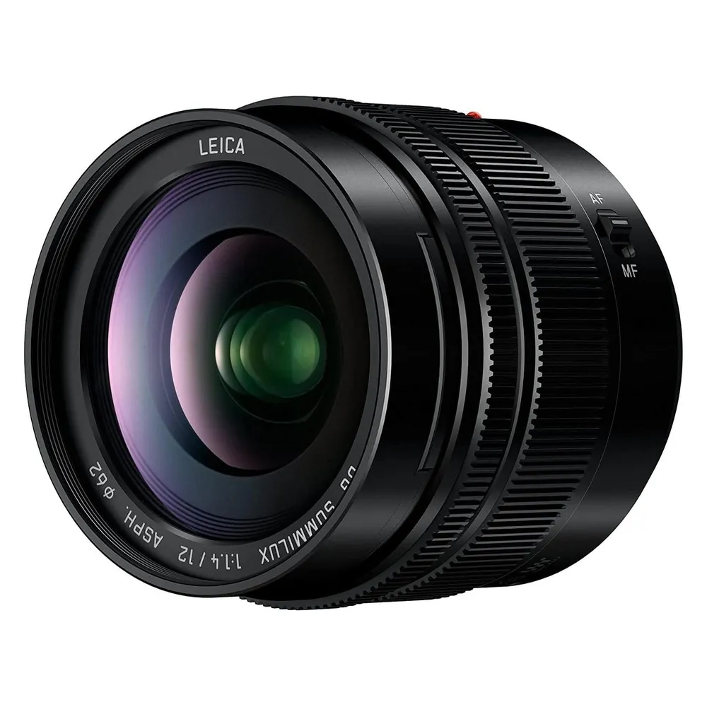 Objektiv Panasonic Leica DG Summilux 12mm f/1.4 Micro Four Thirds Bajonett Schwarz