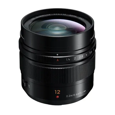 Objektiv Panasonic Leica DG Summilux 12mm f/1.4 Micro Four Thirds Bajonett Schwarz