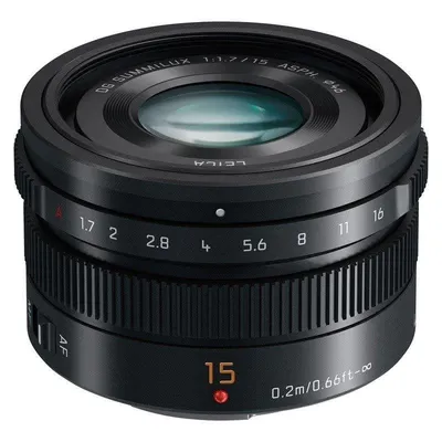 Objektiv Panasonic Leica DG Summilux 15mm f/1.7 ASPH Micro Four Thirds Schwarz