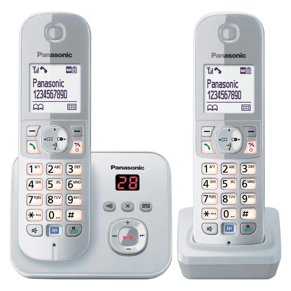 KX-TG6822GS Duo Perlsilber Schnurloses Telefon