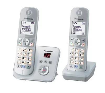 KX-TG6822GS Duo Perlsilber Schnurloses Telefon