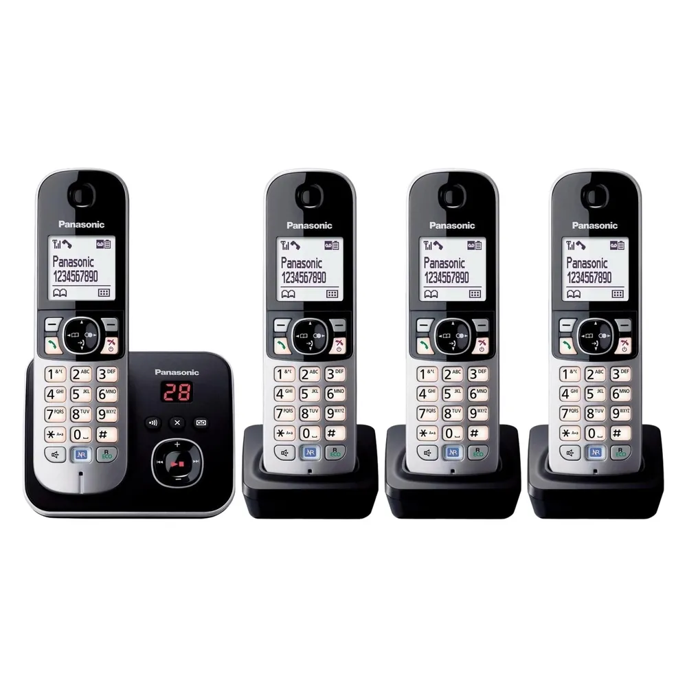 KX-TG6824GB Schwarz Schnurloses Telefon
