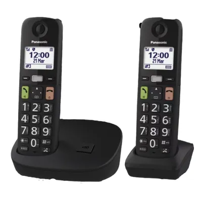 Panasonic DECT 2 Mobilteile Schnurloses Telefon 1