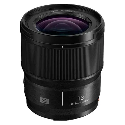 Objektiv Panasonic S-S18 18 mm f/1.8 L-Mount Autofokus Staub- und Spritzschutz
