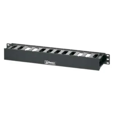 Panduit PatchLink Horizontal Cable Manager - Kabelmanagement - Schwarz - 1U - 48.3 cm (1