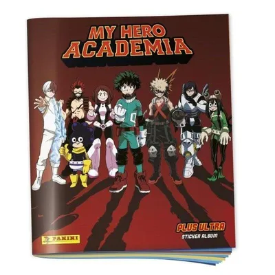 Panini My Hero Academia Album mit Kartentasche 200 Sticker und 50 Sammelkarten