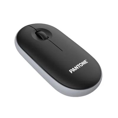 Maus Pantone PT-MS001BK Kabellos 2400 DPI Schwarz Grau Ergonomisch Leise