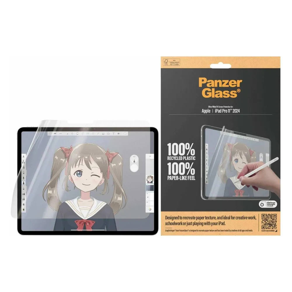 PanzerGlass Ultra-Wide Fit (1 Stk., Apple iPad Pro 11 2018, Apple iPad Pro 11 2024)