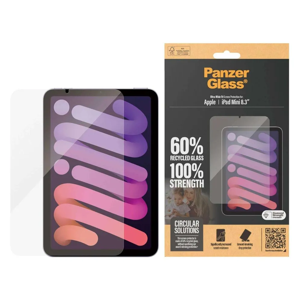PanzerGlass Tablet Glass (1 Stk., Apple iPad mini 2021, Apple iPad mini 2024)