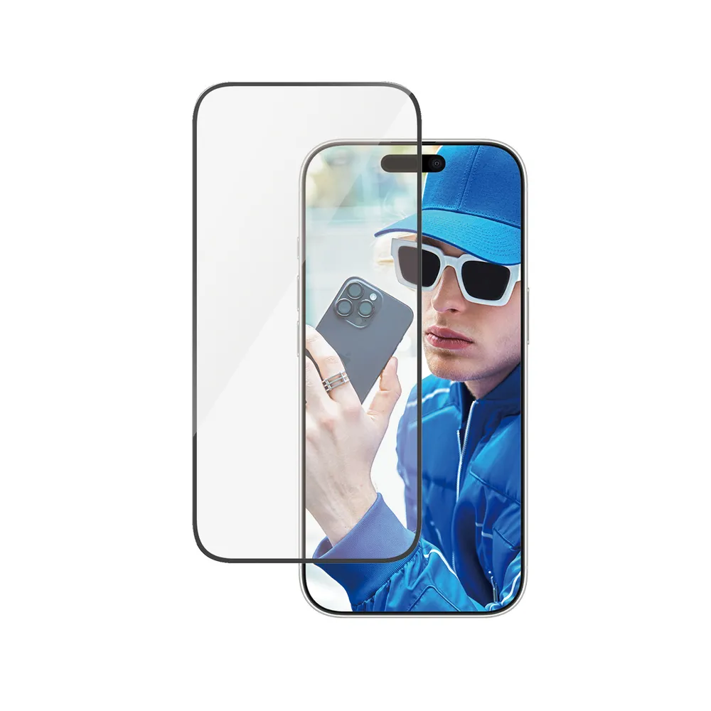 PanzerGlass Displayschutz iPhone 16 Pro Ultra Wide Fit stoßfest kratzfest