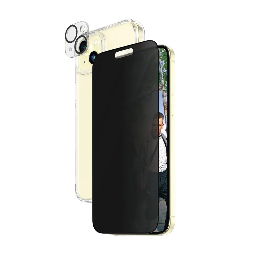 3-in-1 Privacy Set iPhone 15 Plus Handyhülle