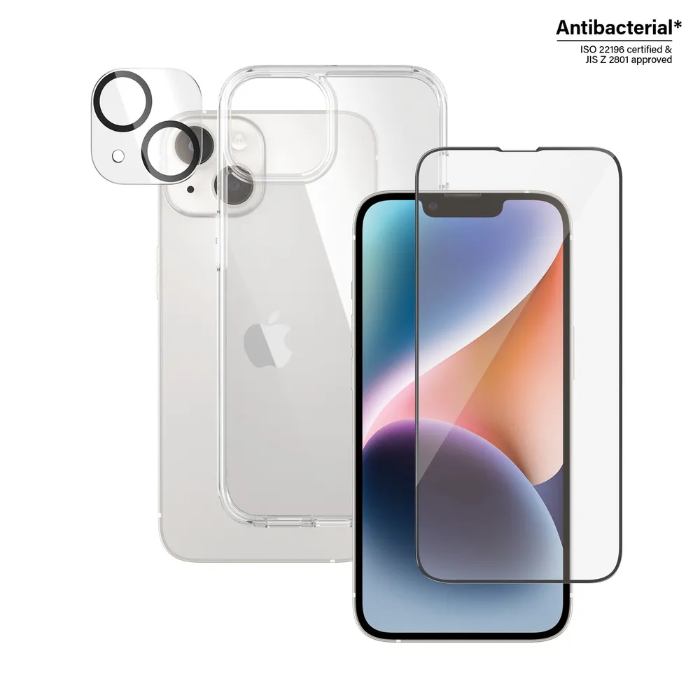 3-in-1 Schutz-Set für Apple iPhone 14 (B0401+2783)