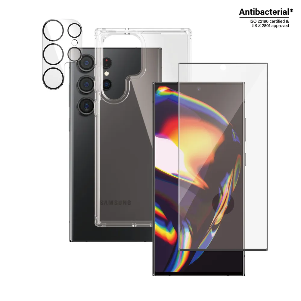 3-in-1 Schutz-Set für Samsung Galaxy S23 Ultra (B0435+7317)