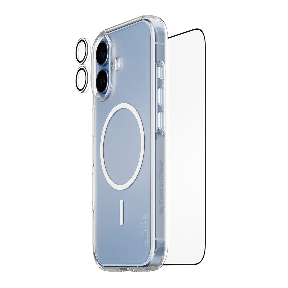 CARE by PanzerGlass® 3-in-1 Explorer Set iPhone 17 Schutzglas