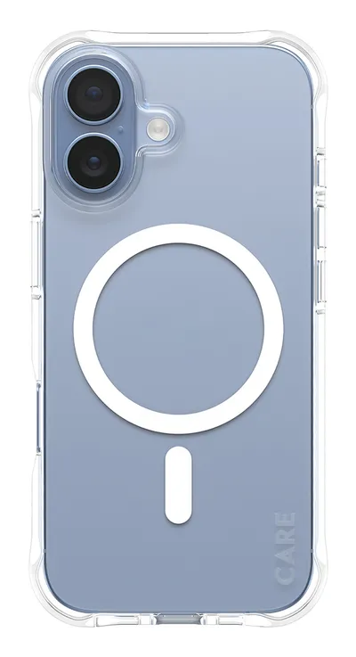 CARE by PanzerGlass Fashionable Case Samba iPhone 17, Transparent/Weiß