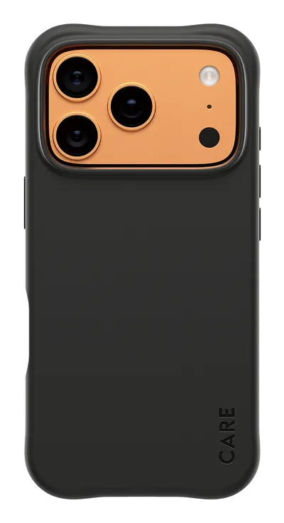 CARE by PanzerGlass Fashionable Case Samba mit MagSafe für iPhone 17 Pro, Schwarz