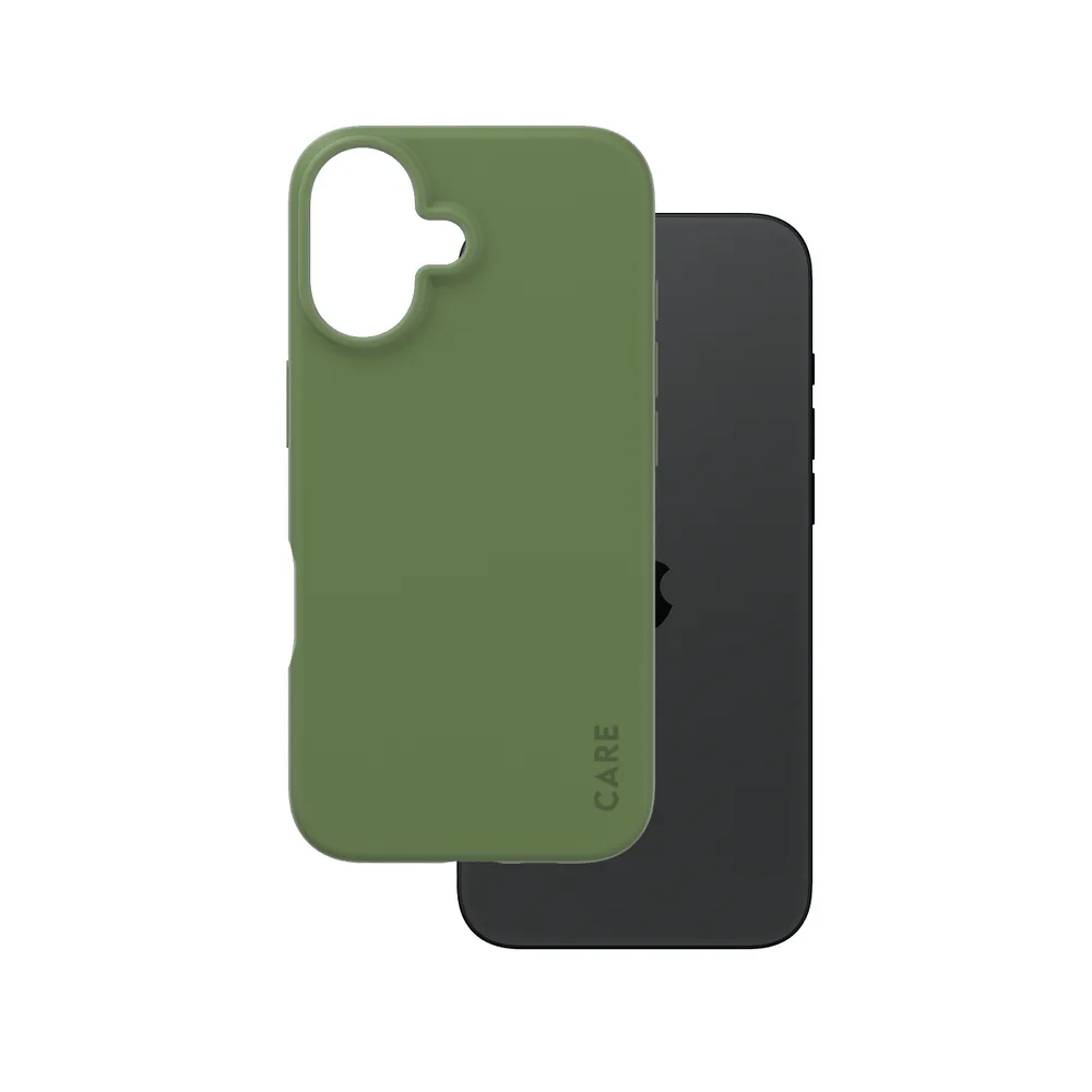 CARE by PanzerGlass Fashionable Case Grün iPhone 16 Handyhülle