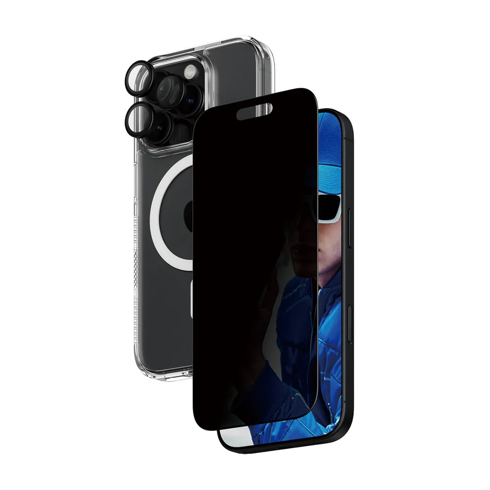 CARE by PanzerGlass Flagship 3-in-1 Privacy Set iPhone 16 Pro
