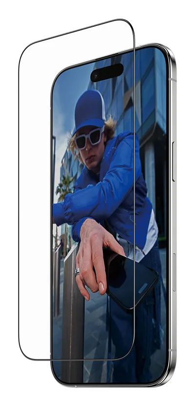 Displayschutz mit schwarzem Rahmen für iPhone 17 Air, Ultra-Wide Fit mit EasyAligner