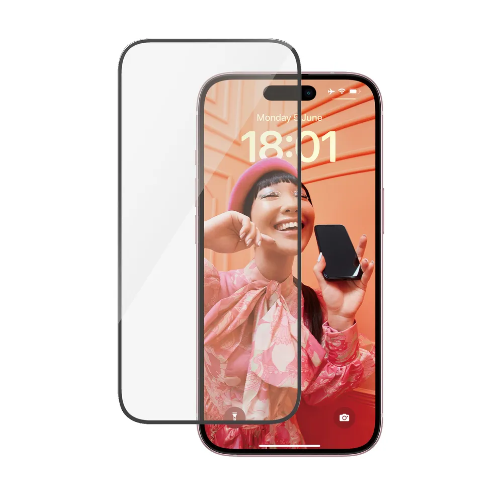 iPhone 15 Ultra-Wide Fit mit EasyAligner (2809) Schutzglas