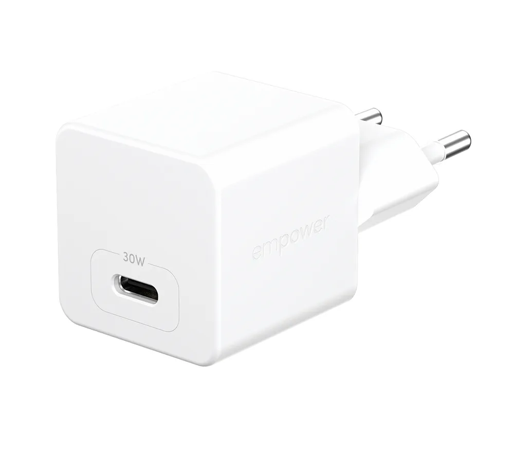 Ladegerat PanzerGlass Turbo 30W USB-C EU Stecker Weiss GaN