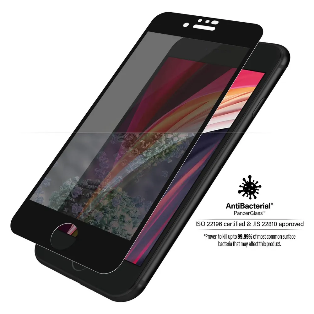 PanzerGlass Case Friendly Privacy (1 Stk., Apple iPhone 6, Apple iPhone 6s, Apple iPhone 7, Apple iPhone 8, Apple iPhone SE