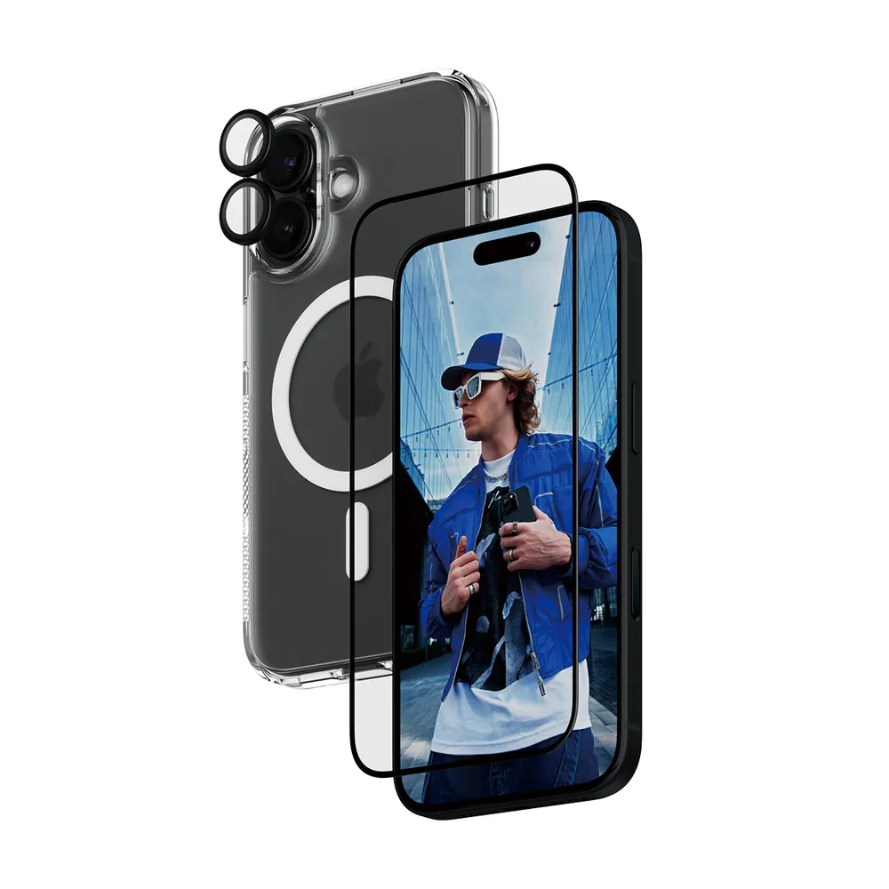 PanzerGlass 3-in-1 Schutz Set iPhone 16