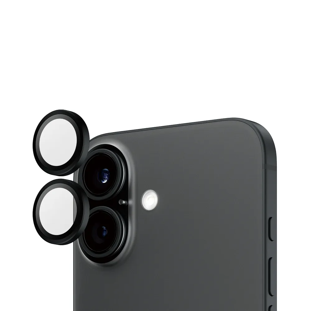 PanzerGlass Hoops Schwarz Kameraschutz iPhone 16 | 16 Plus